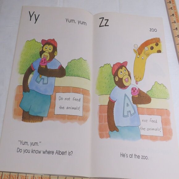Here Comes Hungry Albert Alphabet BIG BOOK (almost 2 feet tall) Classroom - Picture 10 of 11